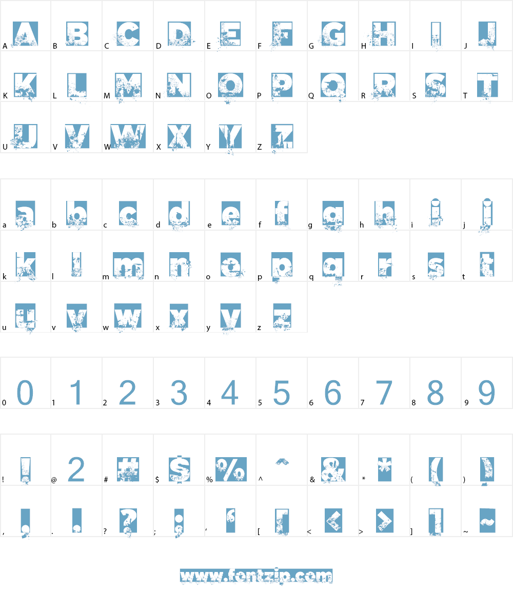 C.A. Garrutas Font Character